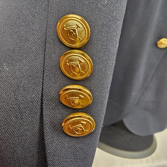 Vintage Y2K Polo University Club Blazer 42R Gold Buttons Union USA - Picture 3 of 7